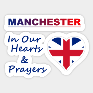 Manchester In Hearts Sticker